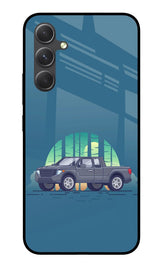Retro Garage Vibe Samsung A54 5G Glass Case